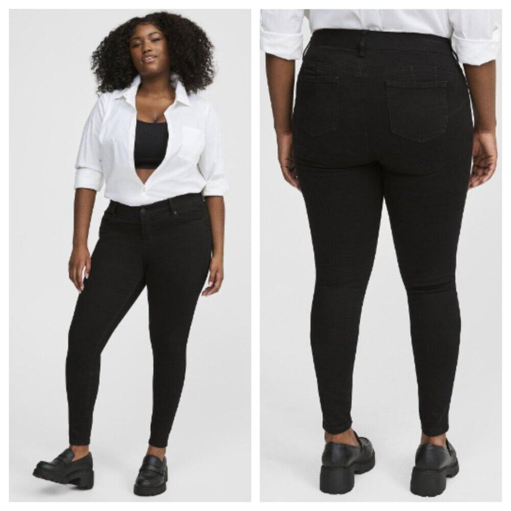 Torrid Women's Bombshell Skinny Premium Stretch High Rise Jean Black Size 12